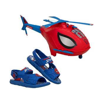 Sandalia-Vermelha-e-Azul-Kids-Homem-Aranha-com-Acessorios-|-Grendene-Tamanho--23---Cor--AZUL-0